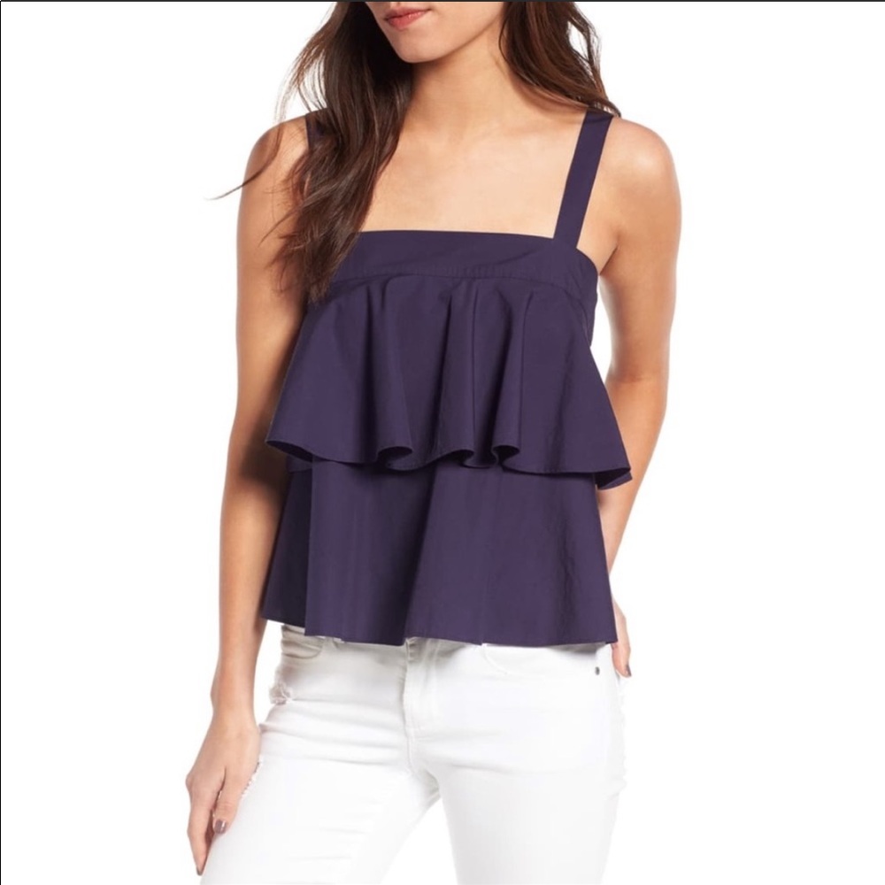 BP Tiered Cotton Layered Tan Top
